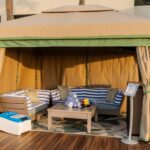 LounGenie poolside unit inside luxury cabana