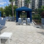 Smart cabana system by LounGenie at upscale venue
