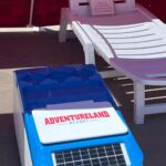 Water park poolside LounGenie in-cabana amenity unit
