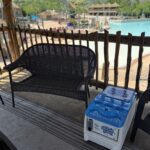 LounGenie cabana unit at theme park water venue