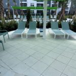 LounGenie smart cabana technology inside resort cabana