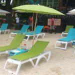 Pool cabana interior showcasing LounGenie smart system