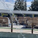 LounGenie smart unit in water park private cabana