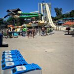 LounGenie waterproof safe and charging in water park cabana