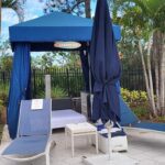 LounGenie QR ordering and waterproof safe inside cabana