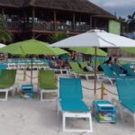 LounGenie cabana amenity unit with guest features