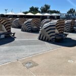 Water park guest cabana featuring LounGenie smart system