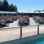 LounGenie cabana amenity at water park attraction