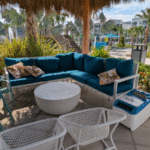 LounGenie in-cabana unit at upscale poolside venue