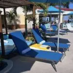 LounGenie unit installed inside resort cabana structure